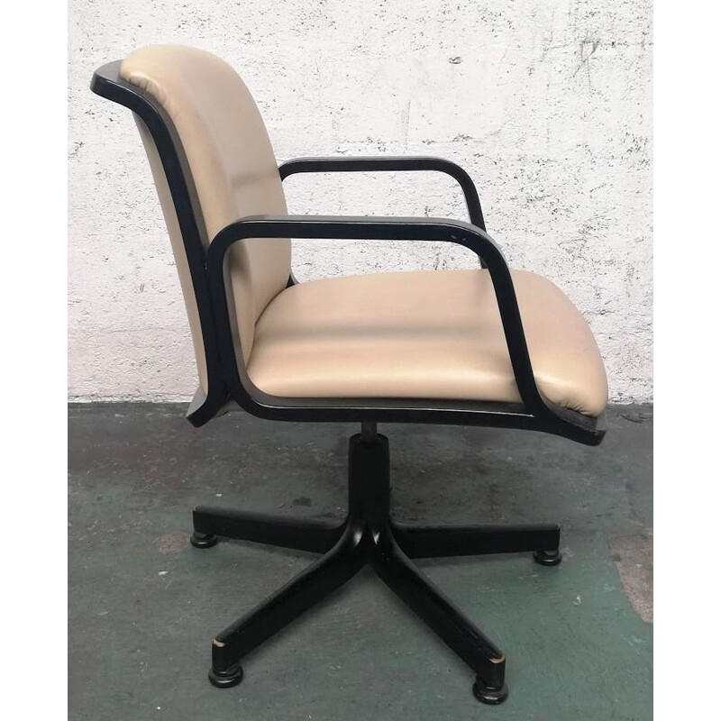 Juego de 4 sillas de oficina vintage de Comforto