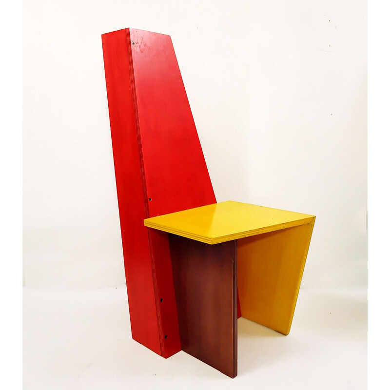 Vintage constructive movement chair II, 1980s