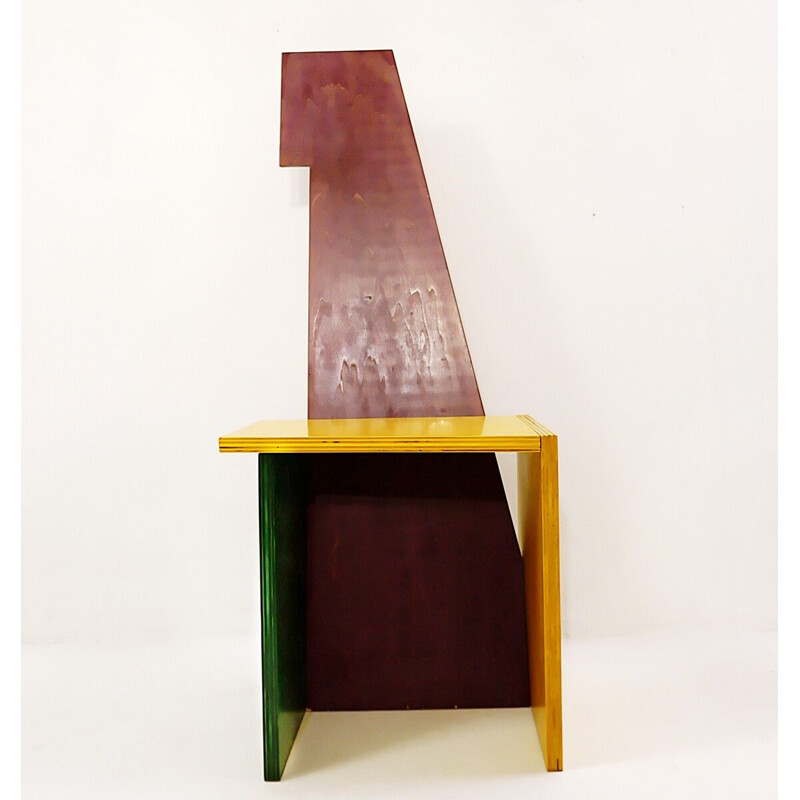 Vintage constructive movement chair III, 1980s