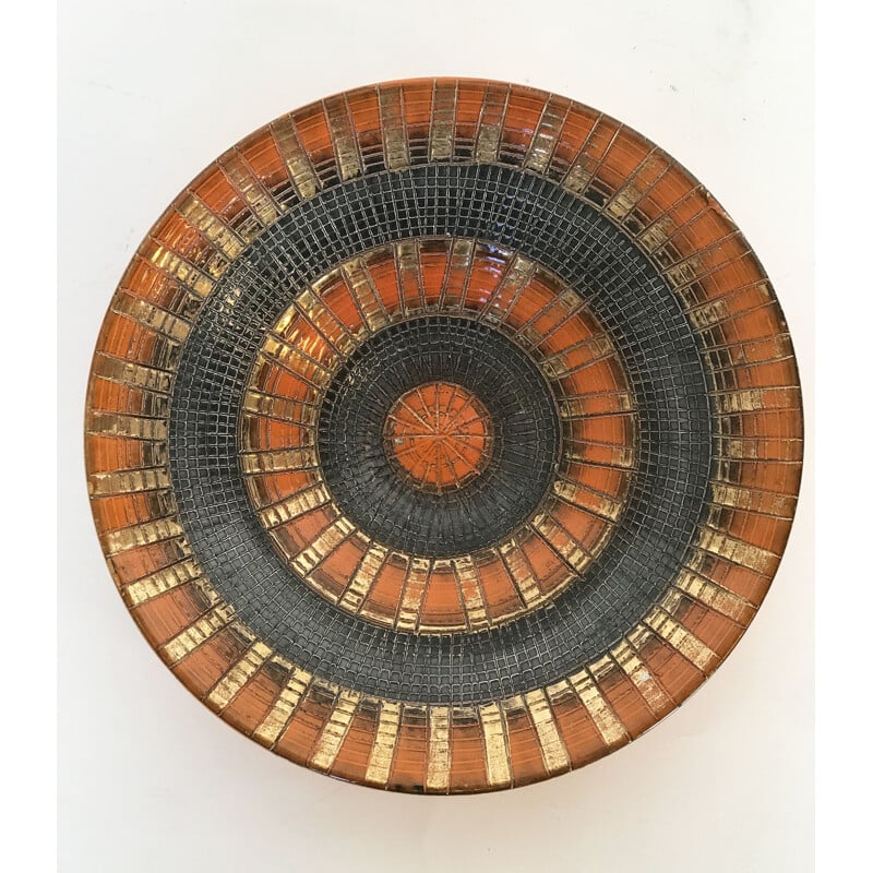 Vintage plate by Aldo Londi for Bitossi