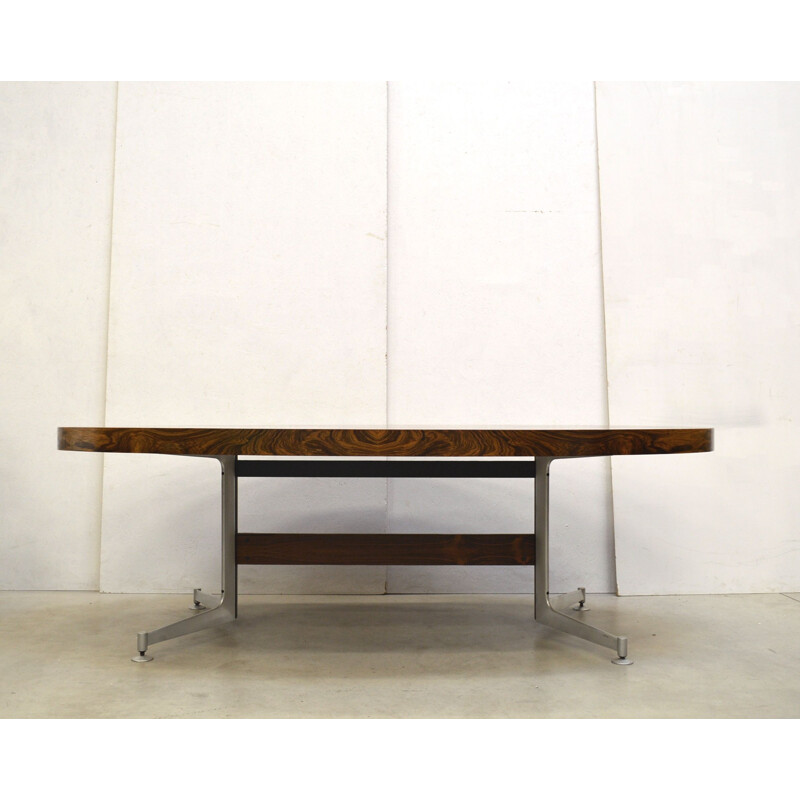 Vintage rosewood table by Preben Fabricius & Jorgen Kastholm for Kill International, 1970s