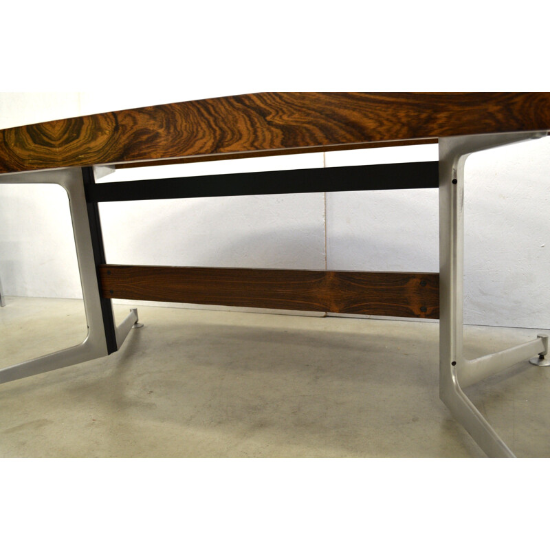 Table vintage en palissandre de Preben Fabricius & Jorgen Kastholm pour Kill International, 1970