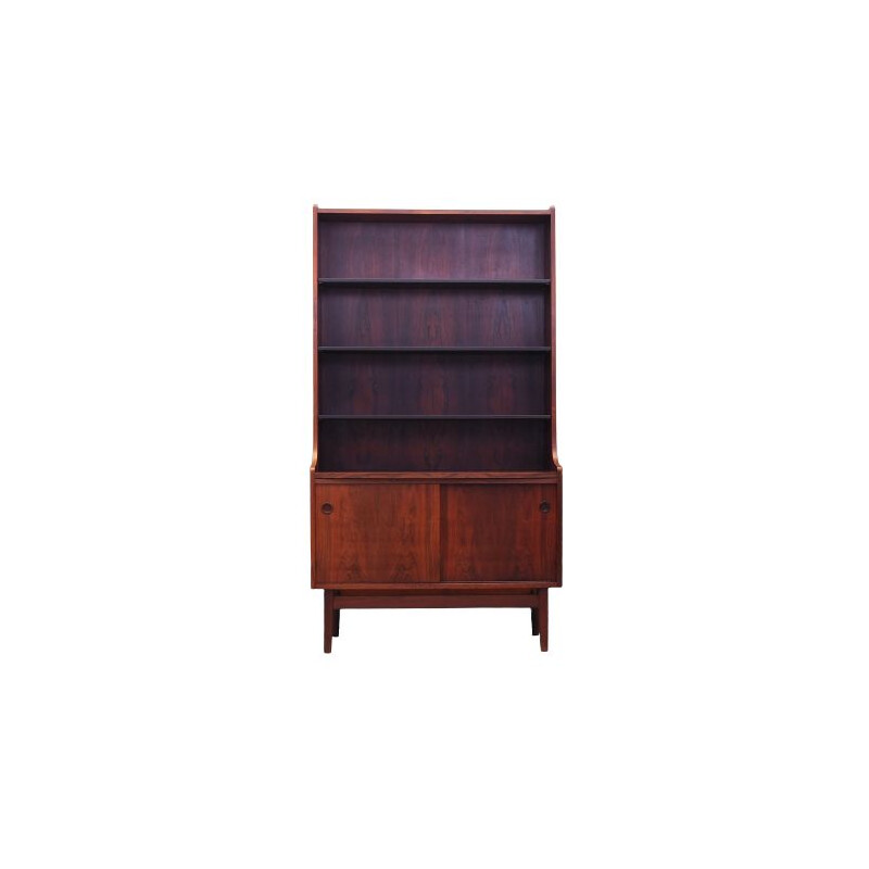 Vintage rosewood bookcase by Johannes Sorth for Bornholm, Denmark 1960s