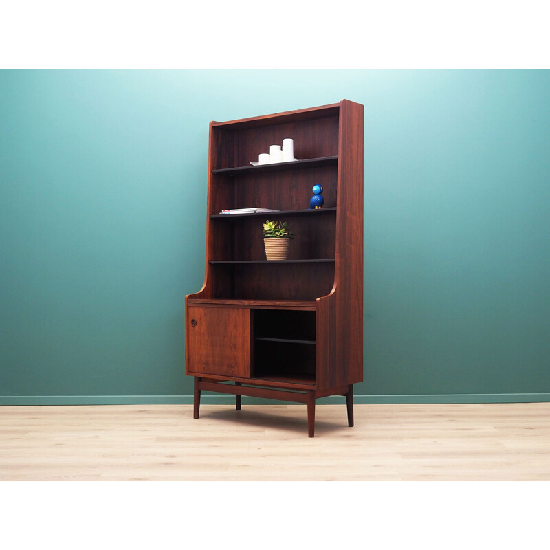 Vintage rosewood bookcase by Johannes Sorth for Bornholm, Denmark 1960s