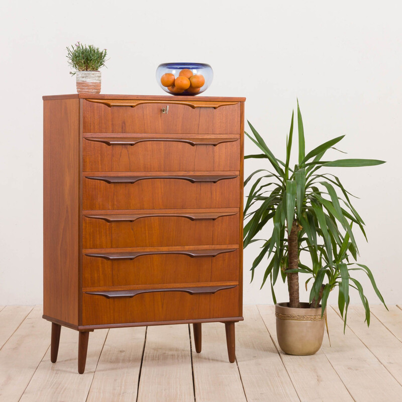 Chest of drawers in teak vintage modern dresser by Klaus Okholm