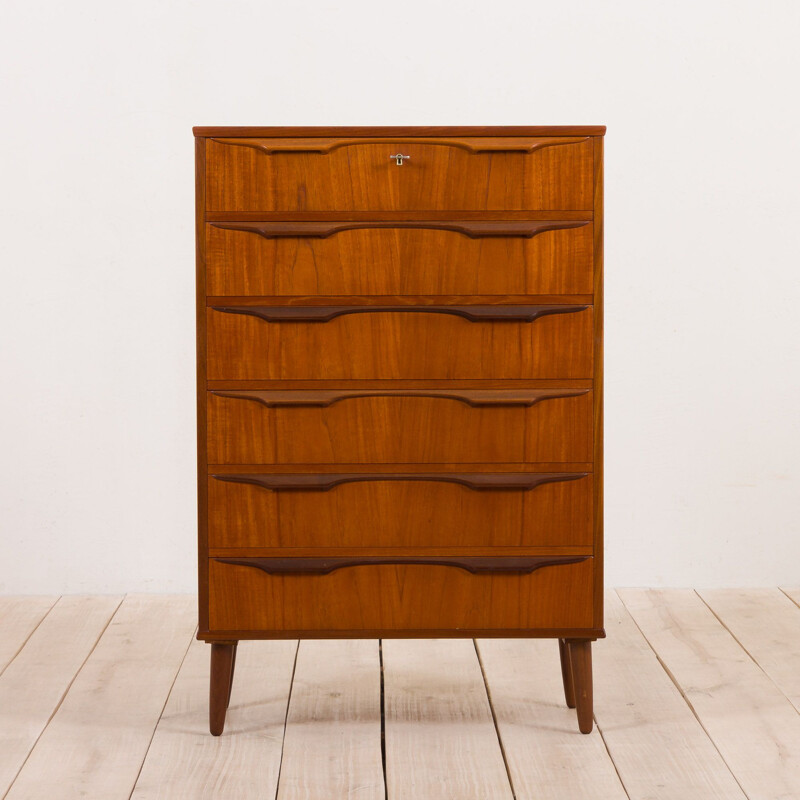 Chest of drawers in teak vintage modern dresser by Klaus Okholm