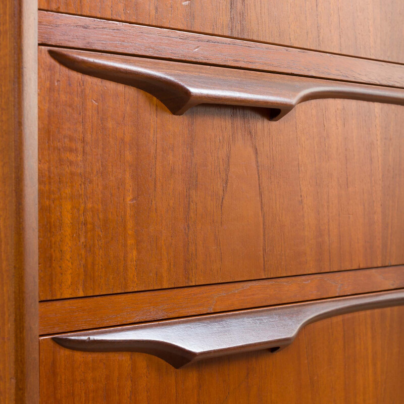 Chest of drawers in teak vintage modern dresser by Klaus Okholm