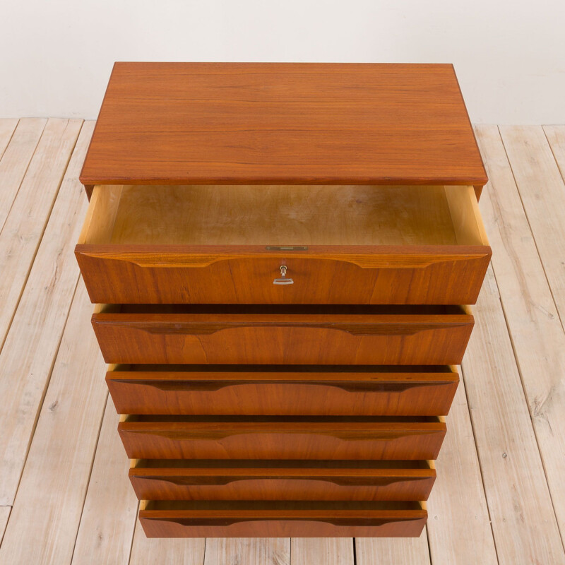 Chest of drawers in teak vintage modern dresser by Klaus Okholm