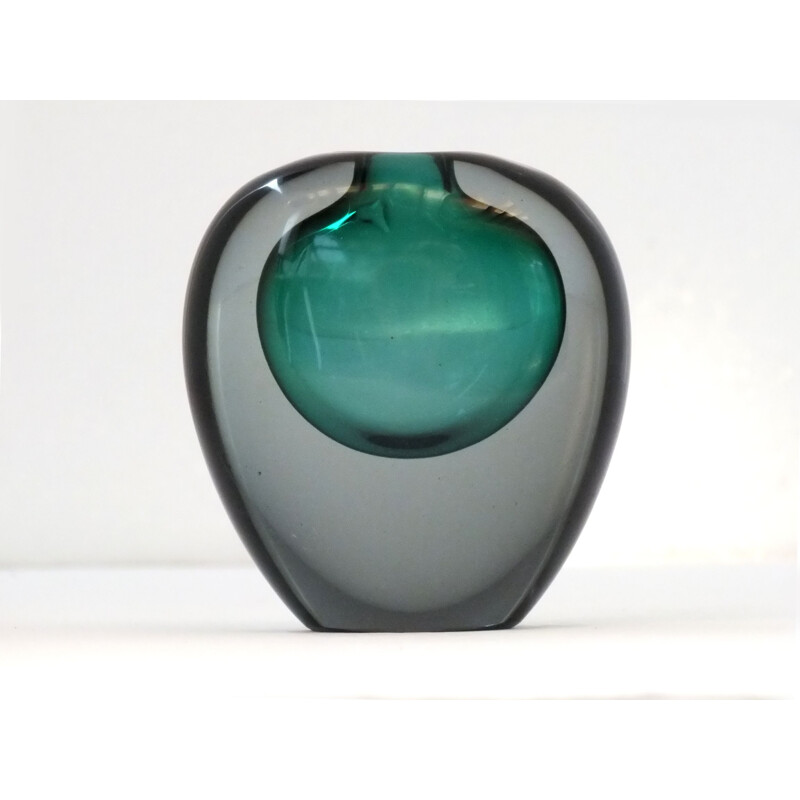 Vintage Summerged glass vase by Da Ros Antonio for Cenedese, 1960s