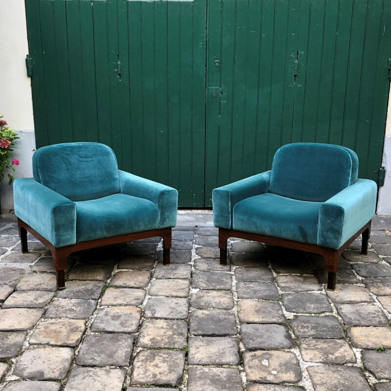 Paar vintage Romantica fauteuils van Paolo Ranzani, 1963