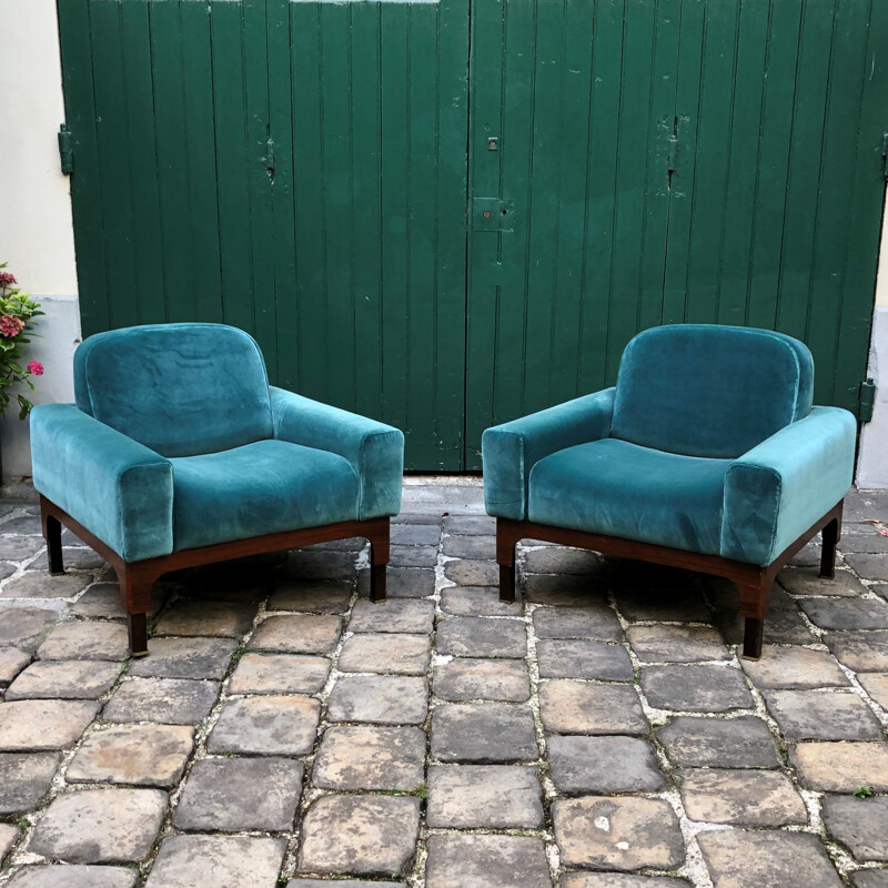 Pair of vintage Romantica armchairs by Paolo Ranzani, 1963s