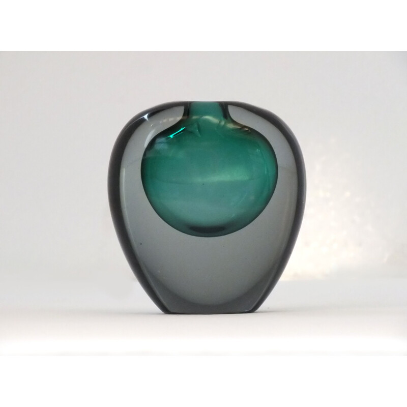 Vintage Summerged glass vase by Da Ros Antonio for Cenedese, 1960s