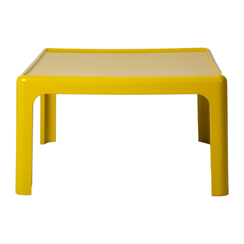 Vintage yellow coffee table by Peter Ghyczy for Horn Collection