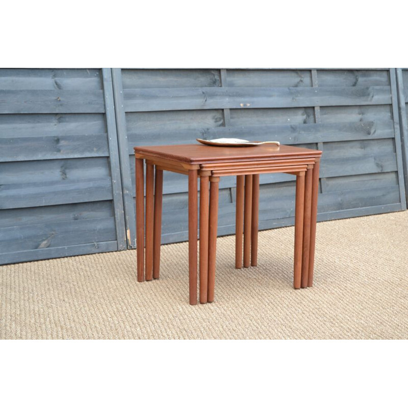 Vintage teak nesting tables, Denmark