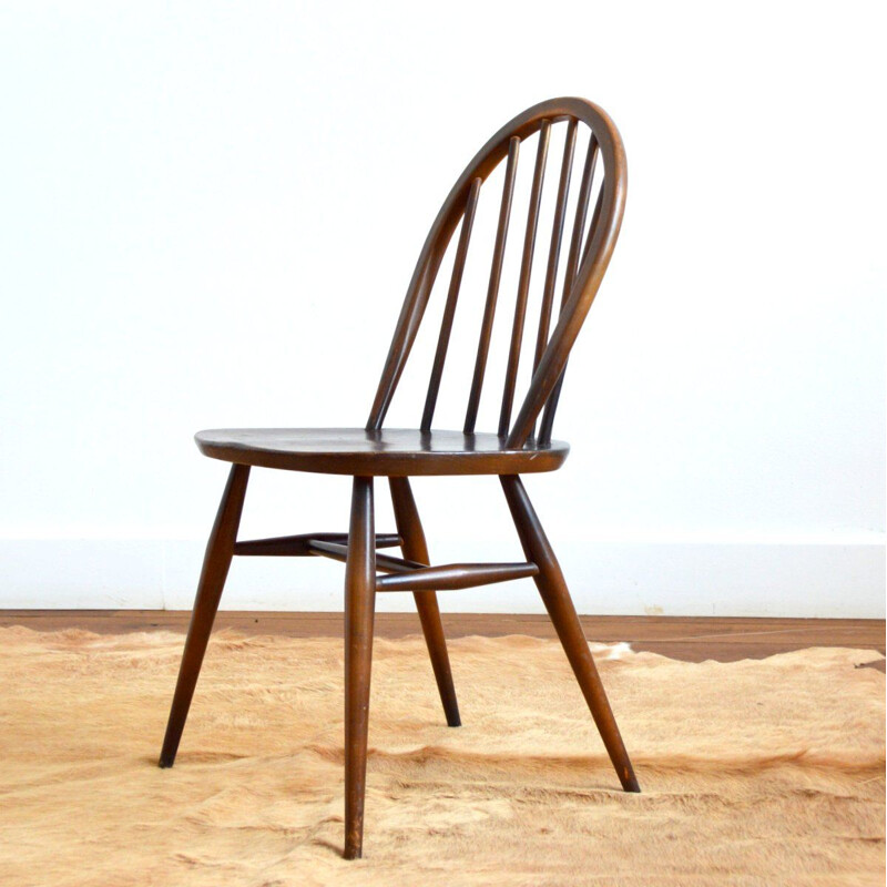 Vintage Windsor chair in elm wood by Lucian Ercolani for Ercol, 1960s