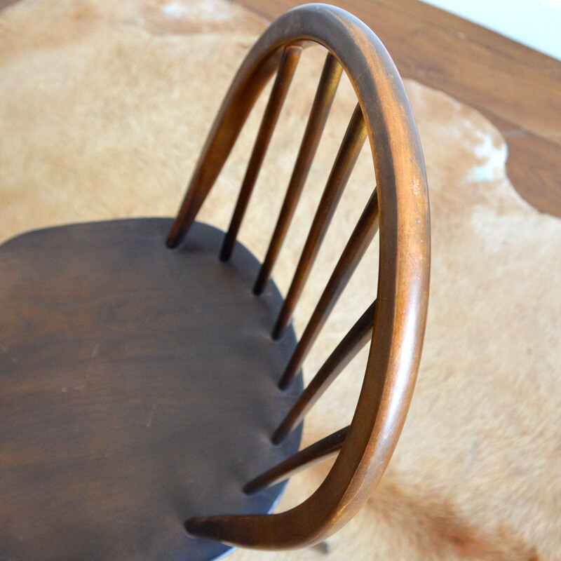Vintage Windsor chair in elm wood by Lucian Ercolani for Ercol, 1960s