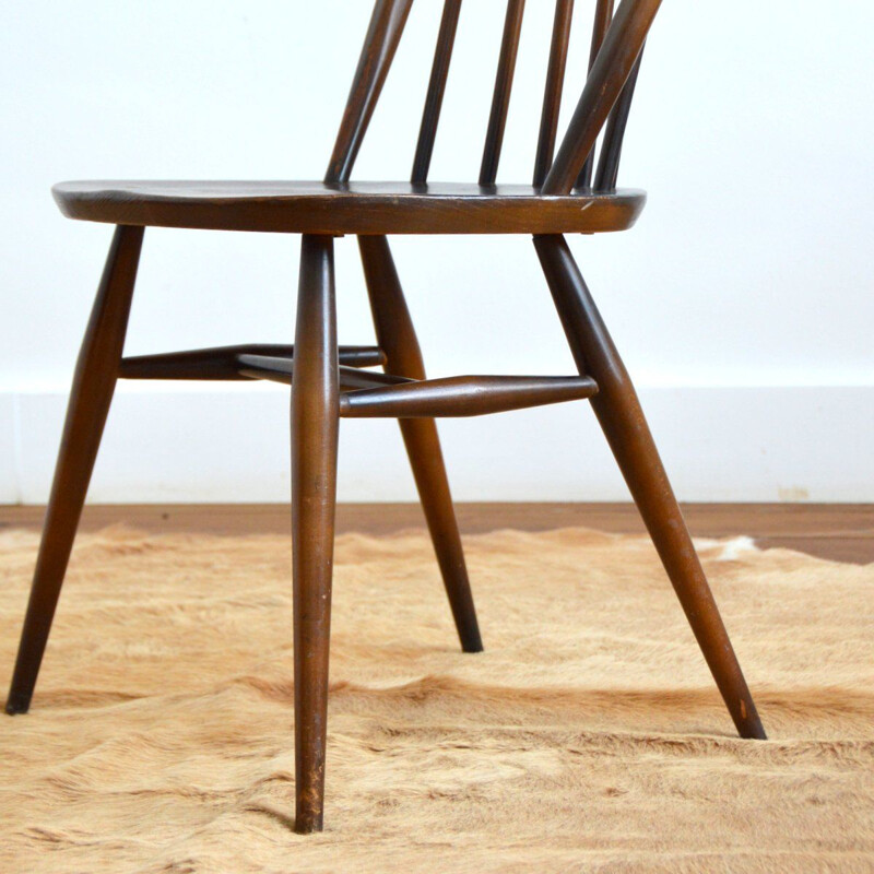 Vintage Windsor chair in elm wood by Lucian Ercolani for Ercol, 1960s