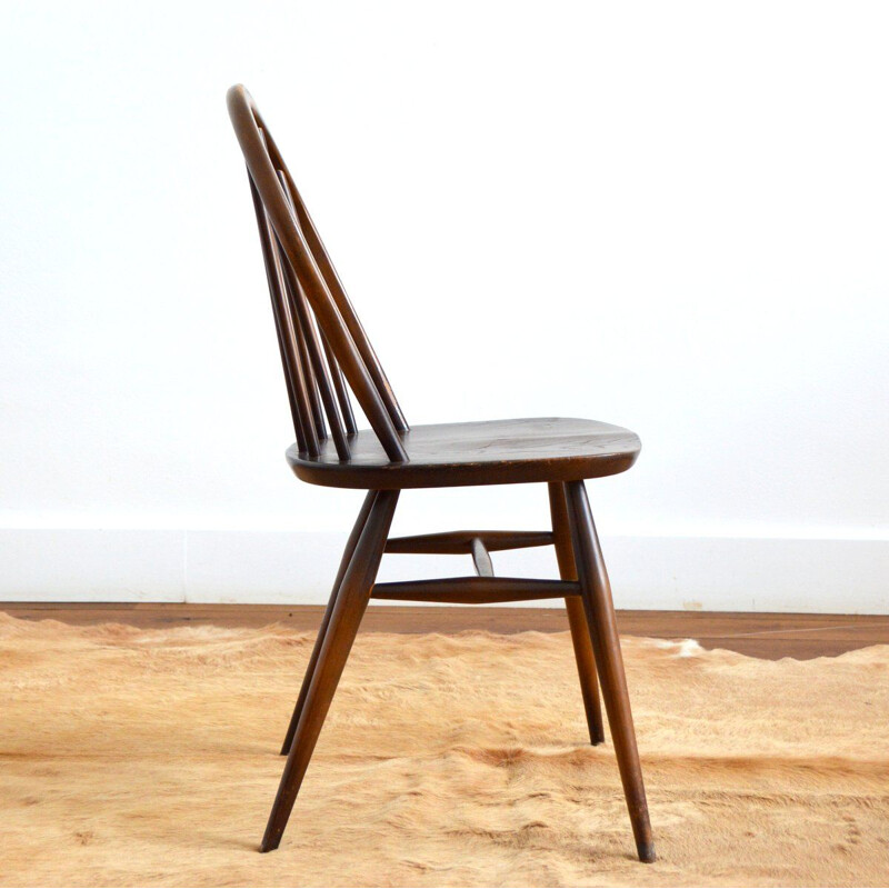 Chaise vintage Windsor en bois d'orme de Lucian Ercolani pour Ercol, 1960