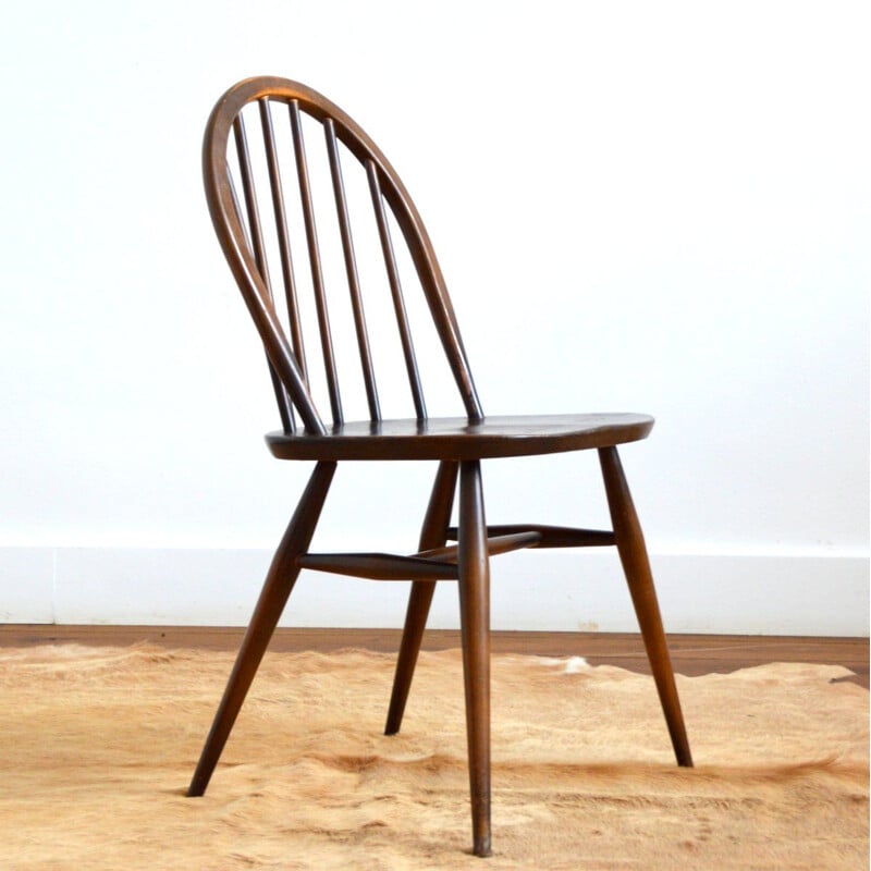 Vintage Windsor chair in elm wood by Lucian Ercolani for Ercol, 1960s