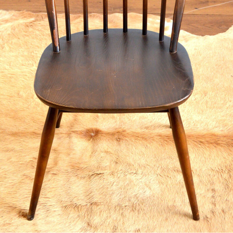 Vintage Windsor chair in elm wood by Lucian Ercolani for Ercol, 1960s