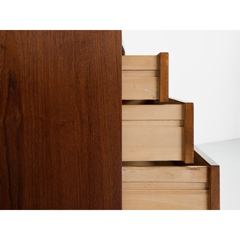 Mid century secretaire book shelf in teak by Nexø, Denmark 1960s