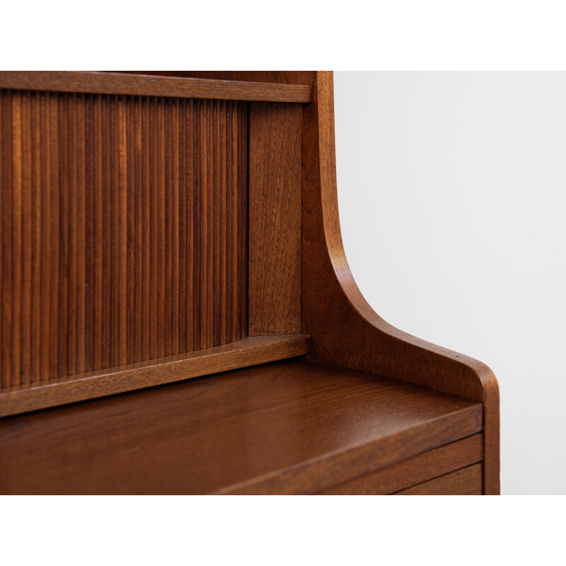 Mid century secretaire book shelf in teak by Nexø, Denmark 1960s