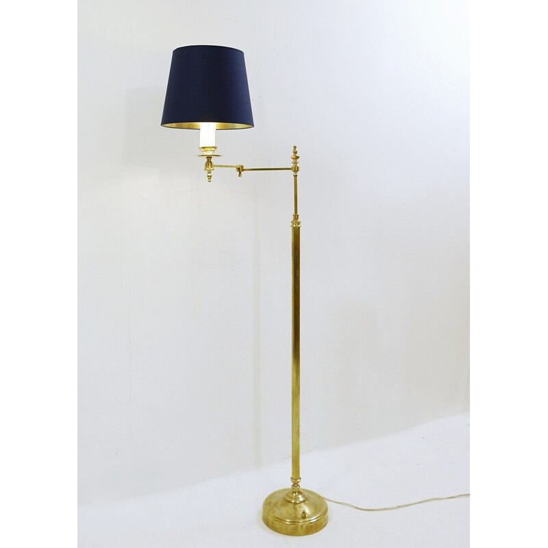 Vintage articulated arm reading floor lamp