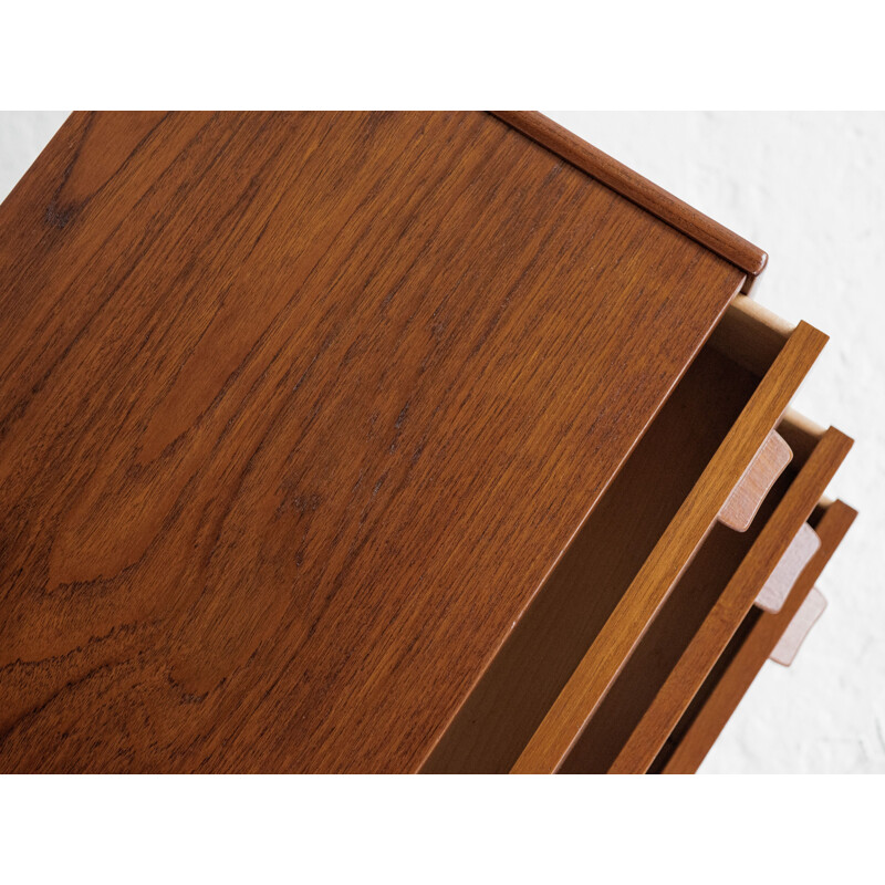 Mid century chest of 3 drawers in teak by Carl Aage Skov for Munch, Denmark 1960s