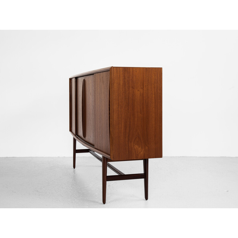 Mid century highboard in teak by Arne Vodder for HP Hansen, Denmark 1960s