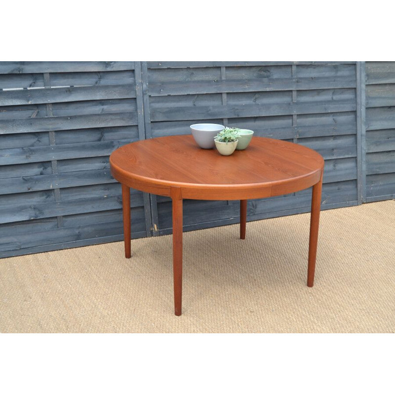 Vintage teakhouten tafel van Harry Ostergaard voor Randers Mobelfabrik, Denemarken