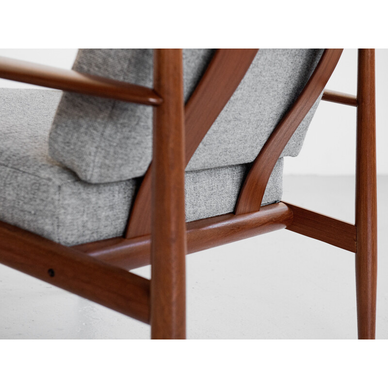 Mid century easy chair in teak by Grete Jalk for France & Søn, Denmark 1960s