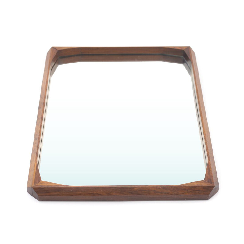 Vintage mirror rectangular wooden frame by Tredici and Co of Pavia, 1960