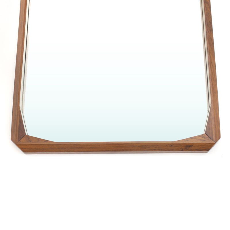 Vintage mirror rectangular wooden frame by Tredici and Co of Pavia, 1960