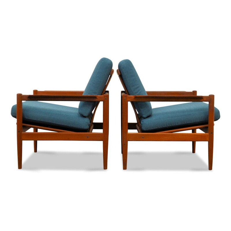 Pair of danish armchairs, Borge JENSEN & SONNER - 1960s