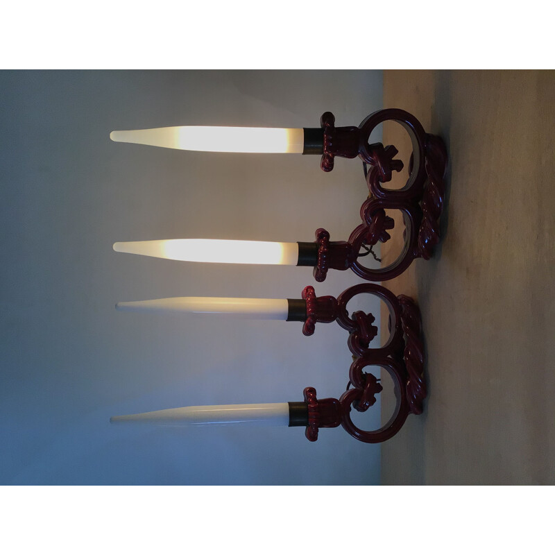 Pair of vintage Vallauris candlesticks, 1940s