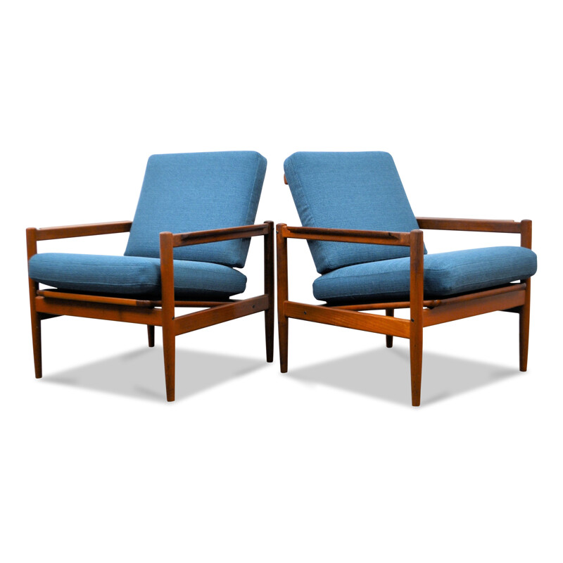 Pair of danish armchairs, Borge JENSEN & SONNER - 1960s