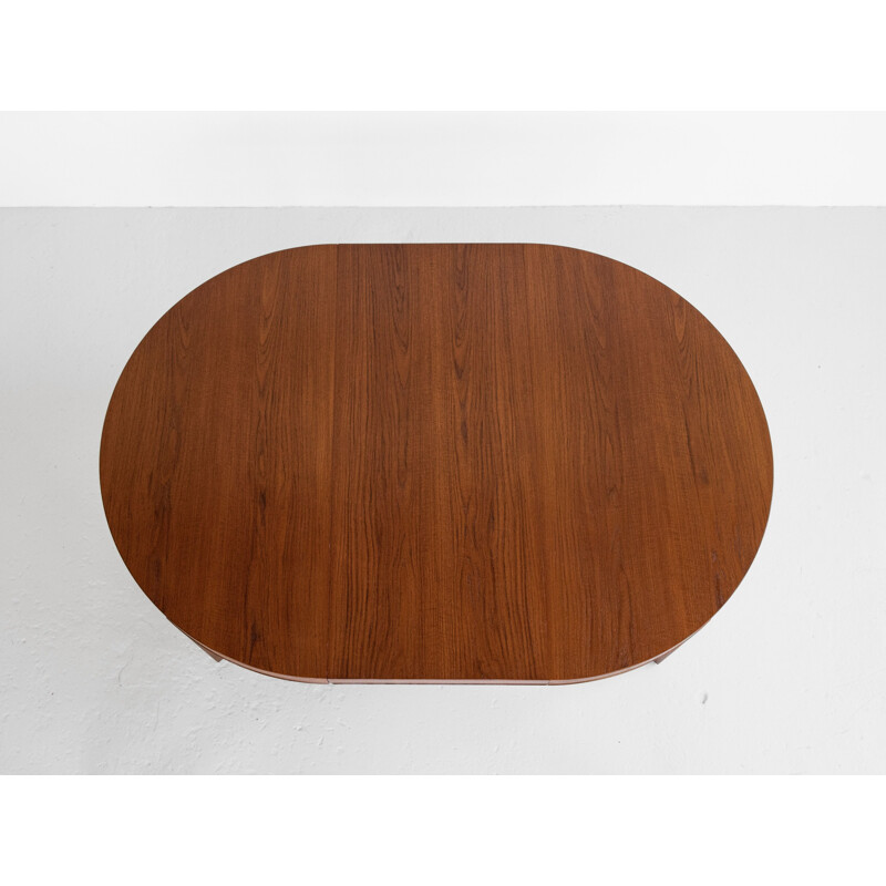 Table ronde vintage en teck de Severin Hansen pour Haslev, Danemark 1960