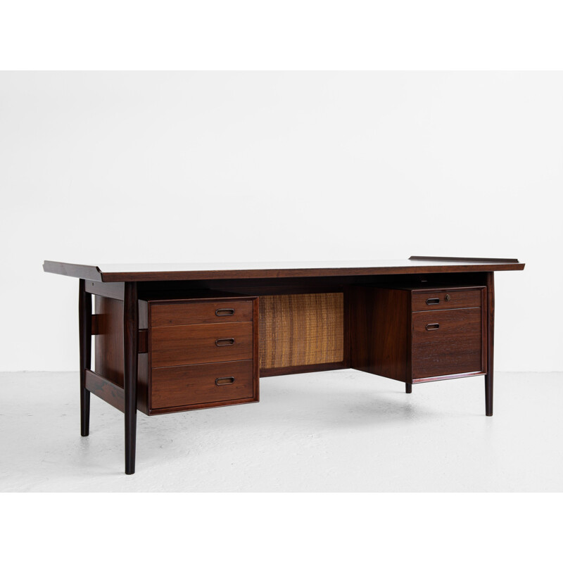 Mid century XL desk in rosewood by Arne Vodder for Sibast, Denmark 1960s