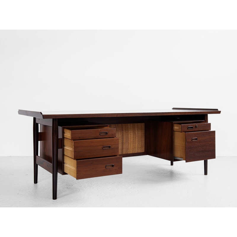 Mid century XL desk in rosewood by Arne Vodder for Sibast, Denmark 1960s