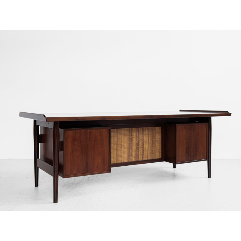 Mid century XL desk in rosewood by Arne Vodder for Sibast, Denmark 1960s