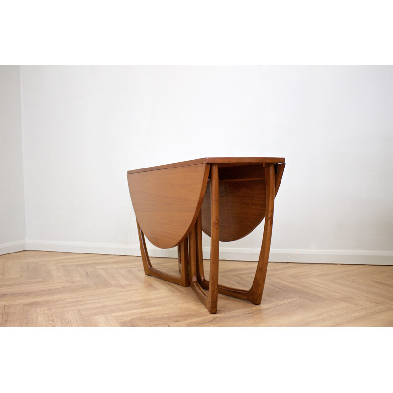 Mid century teak drop-leaf dining table, Denmark 1960s