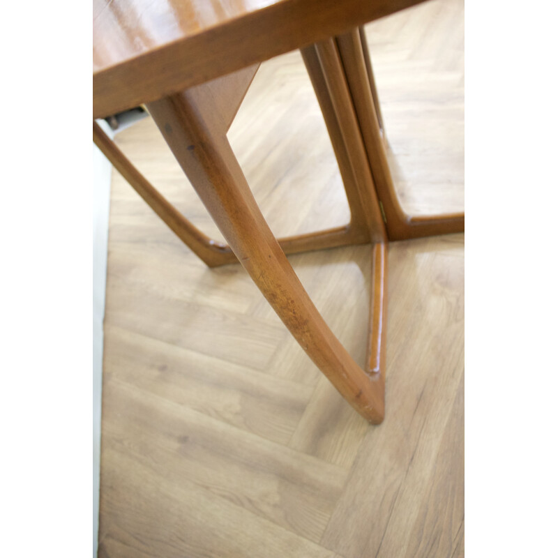 Mid century teak drop-leaf dining table, Denmark 1960s