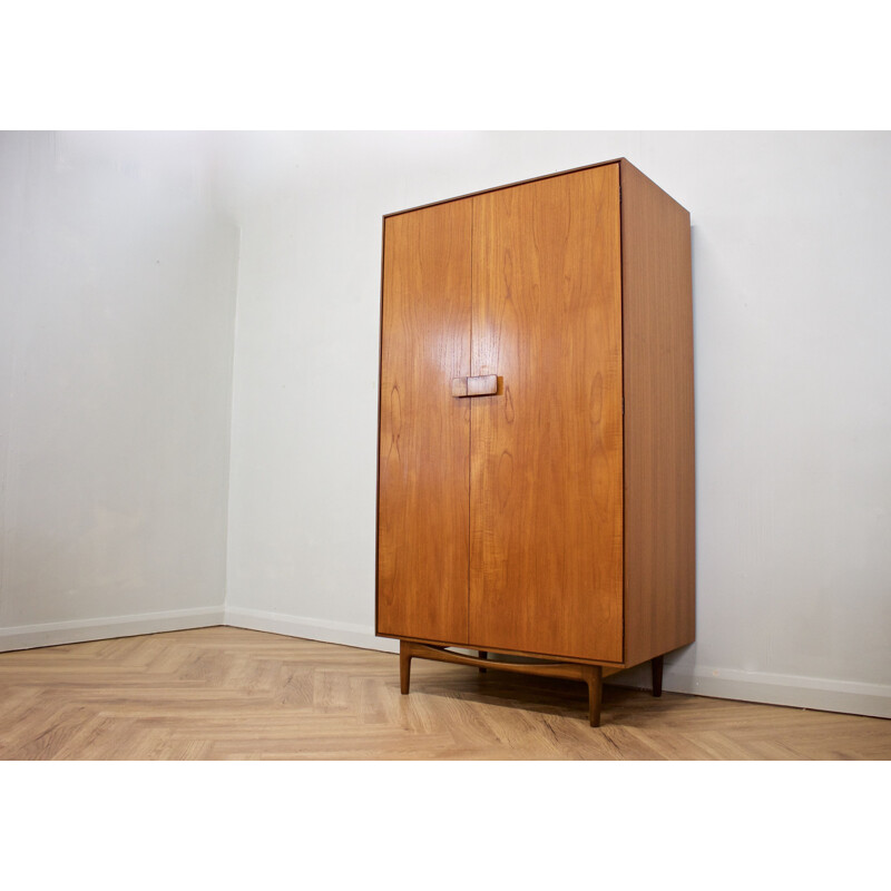 Vintage teak wardrobe by Ib Kofod Larsen for G-Plan, UK 1960s