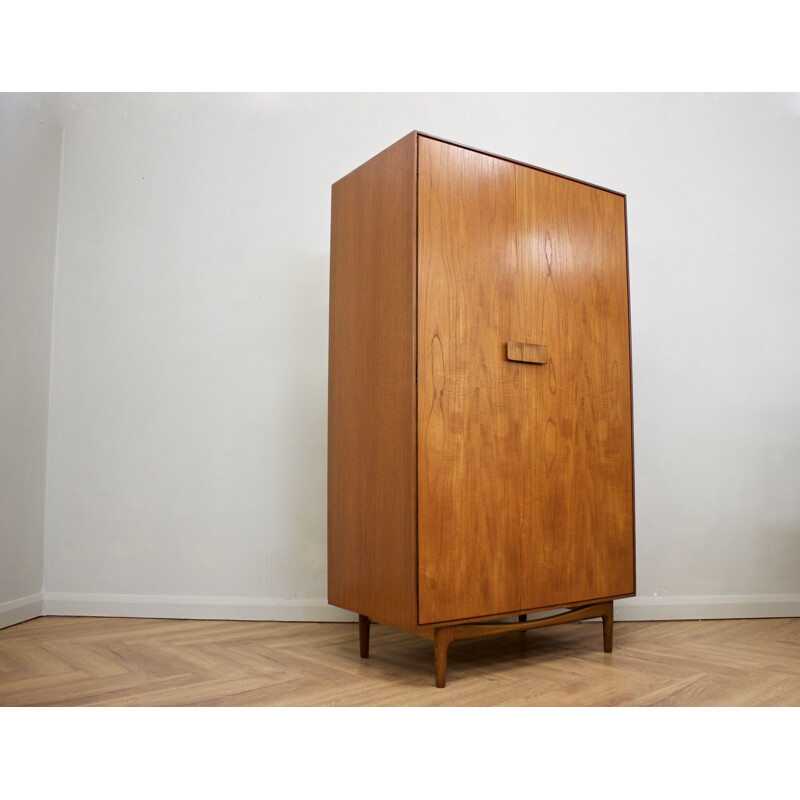 Vintage teak wardrobe by Ib Kofod Larsen for G-Plan, UK 1960s