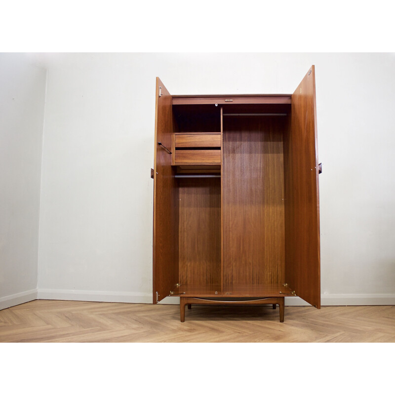 Vintage teak wardrobe by Ib Kofod Larsen for G-Plan, UK 1960s