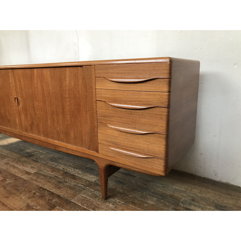 Vintage scandinavian teak sideboard by Johannes Andersen for Uldum Møbelfabrik, Denmark 1960s