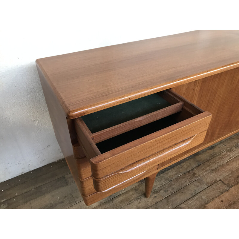 Enfilade vintage scandinave en teck par Johannes Andersen pour Uldum Møbelfabrik, Danemark 1960