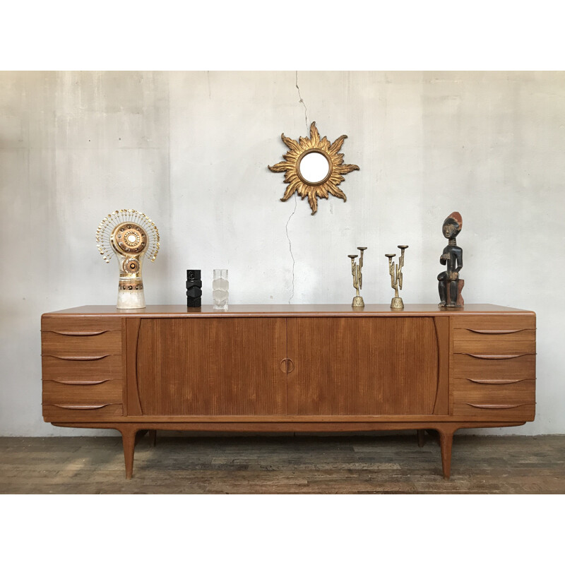 Vintage scandinavian teak sideboard by Johannes Andersen for Uldum Møbelfabrik, Denmark 1960s