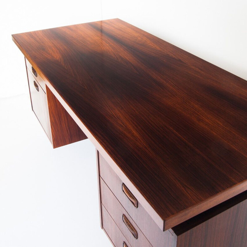 Vintage rosewood desk by Kho Liang Ie for Fristho, Holland 1960s