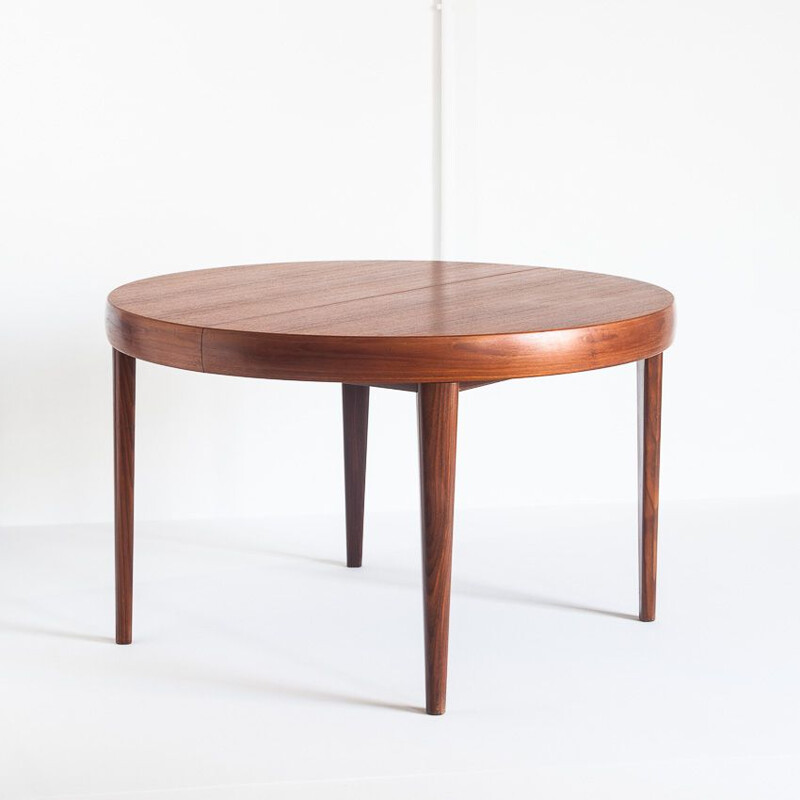 Scandinavian vintage teak table with 2 extensions, France 1960s